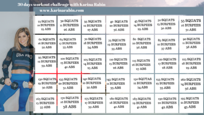 30 Day Eat Your Way To Fit Workout Challenge